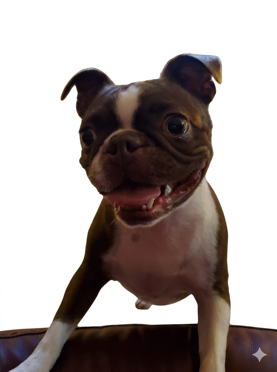 Custom Coaster Example - Boston Terrier