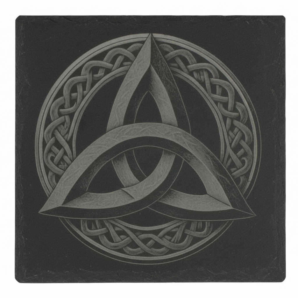 Celtic Trinity Knot Coasters - Set of 4