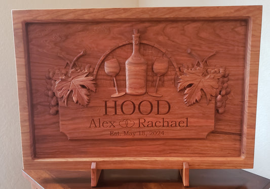 Custom Wood Sign - Hood Wedding