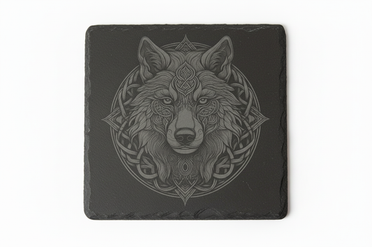 Celtic Wolf Coaster – Matched Style