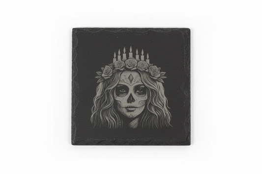 Sugar Skull Bride Coaster - Set of 4