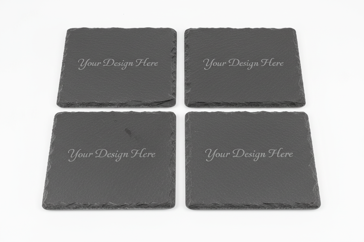 Custom Design Slate Coasters - Your Design Here