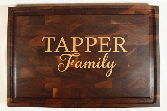 Custom Family Name Cutting Board